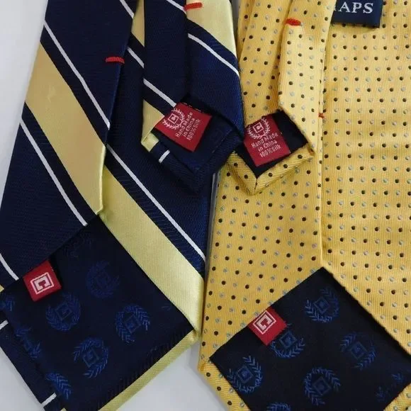 Chaps 100% Silk Striped/Dots Neck Ties - Picture 4 of 5